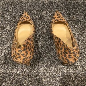 Express leopard print heels. Size 7. Worn once.